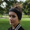 black fleece lined headband