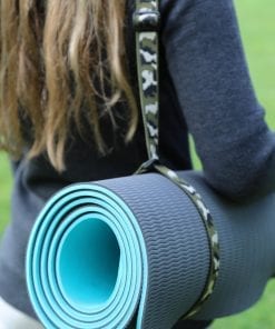 green camo yoga mat strap